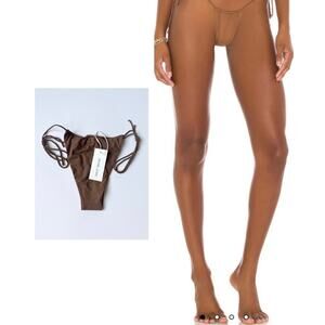 NWT Riot Swim Bixi Bikini Bottom Brown Sugar Small